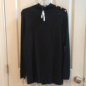 NWT black Talbots top